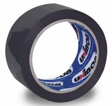 Клейкая лента Unibob 600 цветная 48мм*66м черная (41158)