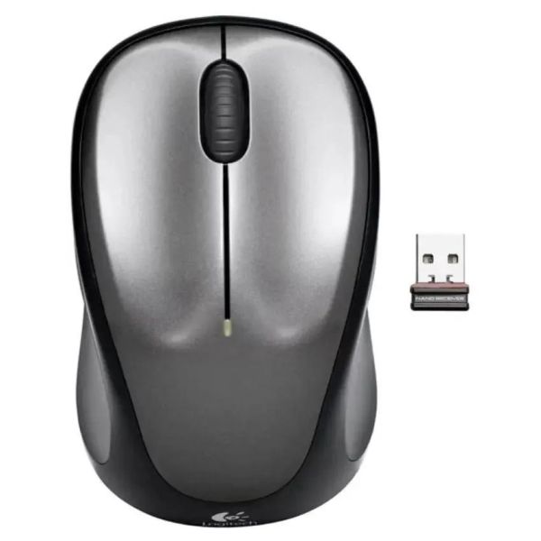 Мышь Logitech M235n оптическая, беспроводная, USB, серый/черный 910-007129