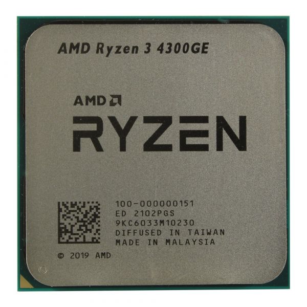 Процессор AMD Ryzen 3 4300GE 3.5-4.0 ГГц OEM