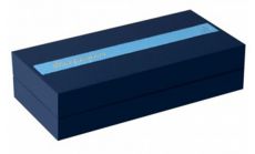 Ручка перьевая WATERMAN Carene (1904558) Contemporary Blue and Gunmetal ST чернила: синий перо золото 18K